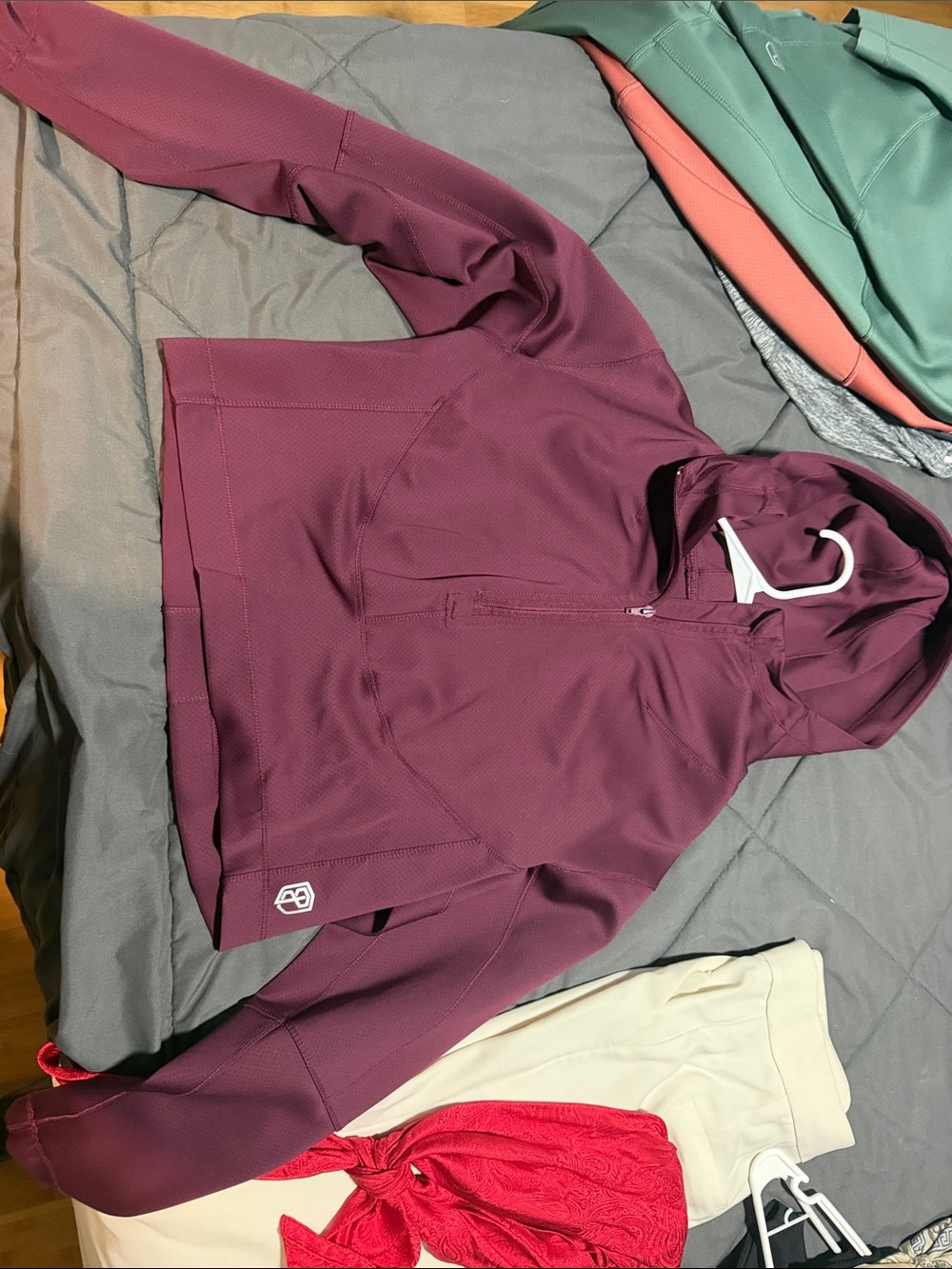 Born Primitive Kids Hooded Puffer Jacket - Burgundy